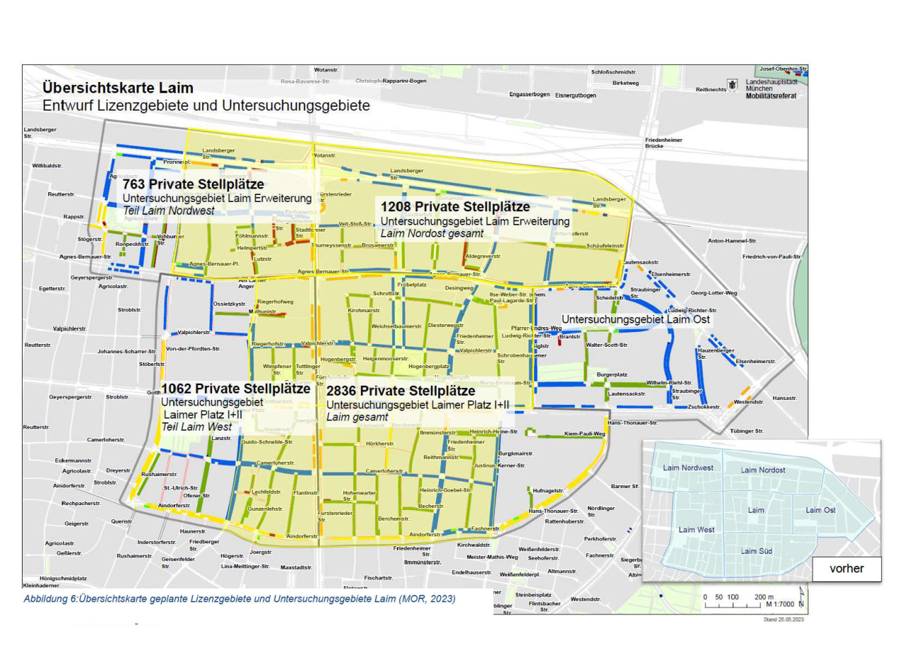 Planungsunterlage Parklizenzierung Laim
